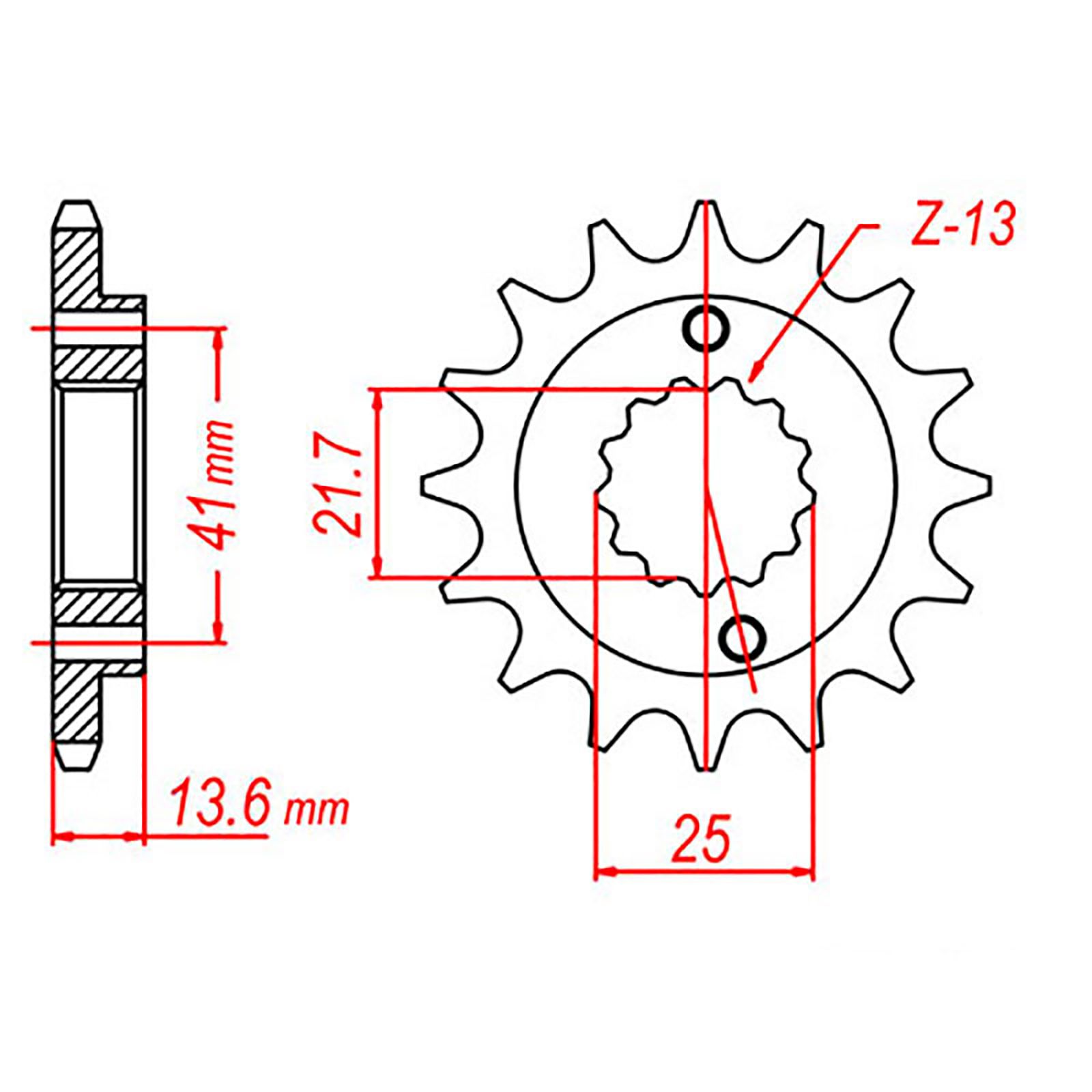 SPKT FRONT OE STEEL 1307 16T #520