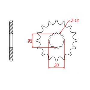 SPKT FRONT OE STEEL 1183 19T #525