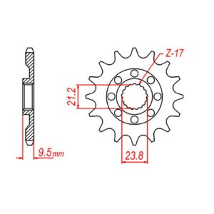 SPKT FRONT OE STEEL 1441 13T #520