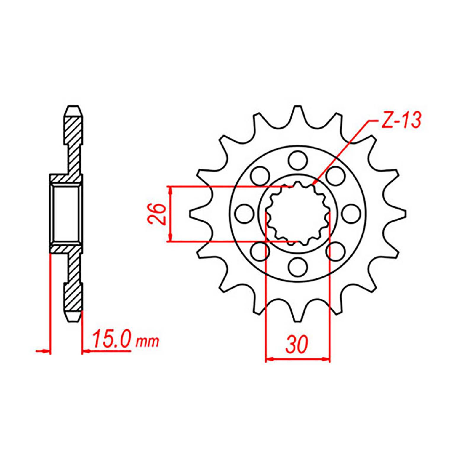 SPKT FRONT OE STEEL 404 17T #525
