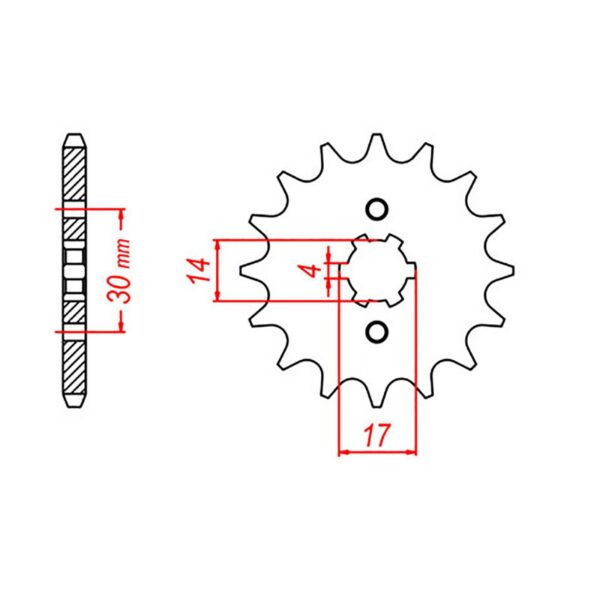 SPKT FRONT OE STEEL 249 13T #420