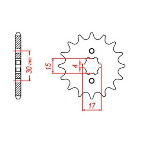 SPKT FRONT OE STEEL 274 13T #428