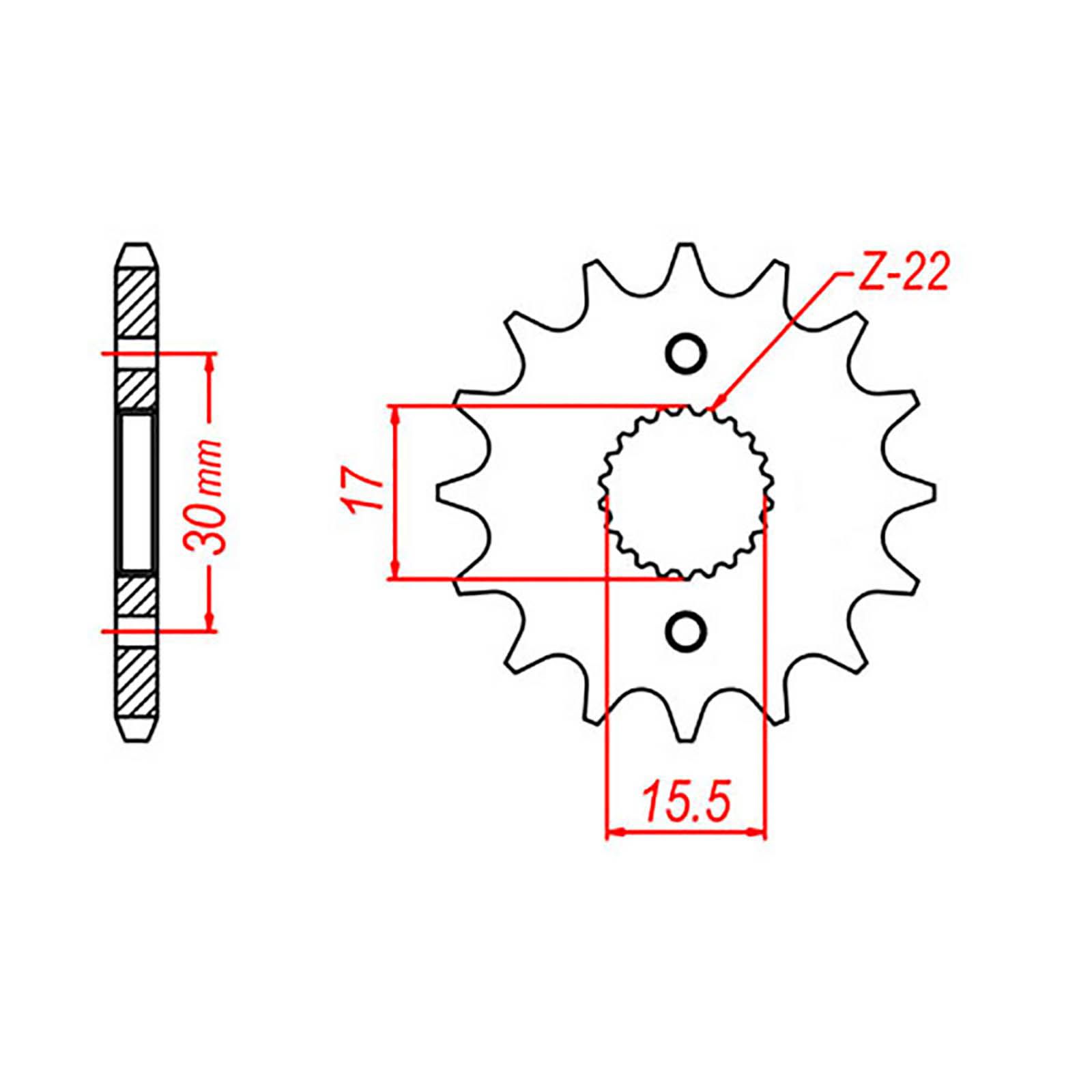 SPKT FRONT OE STEEL 1256 13T #420