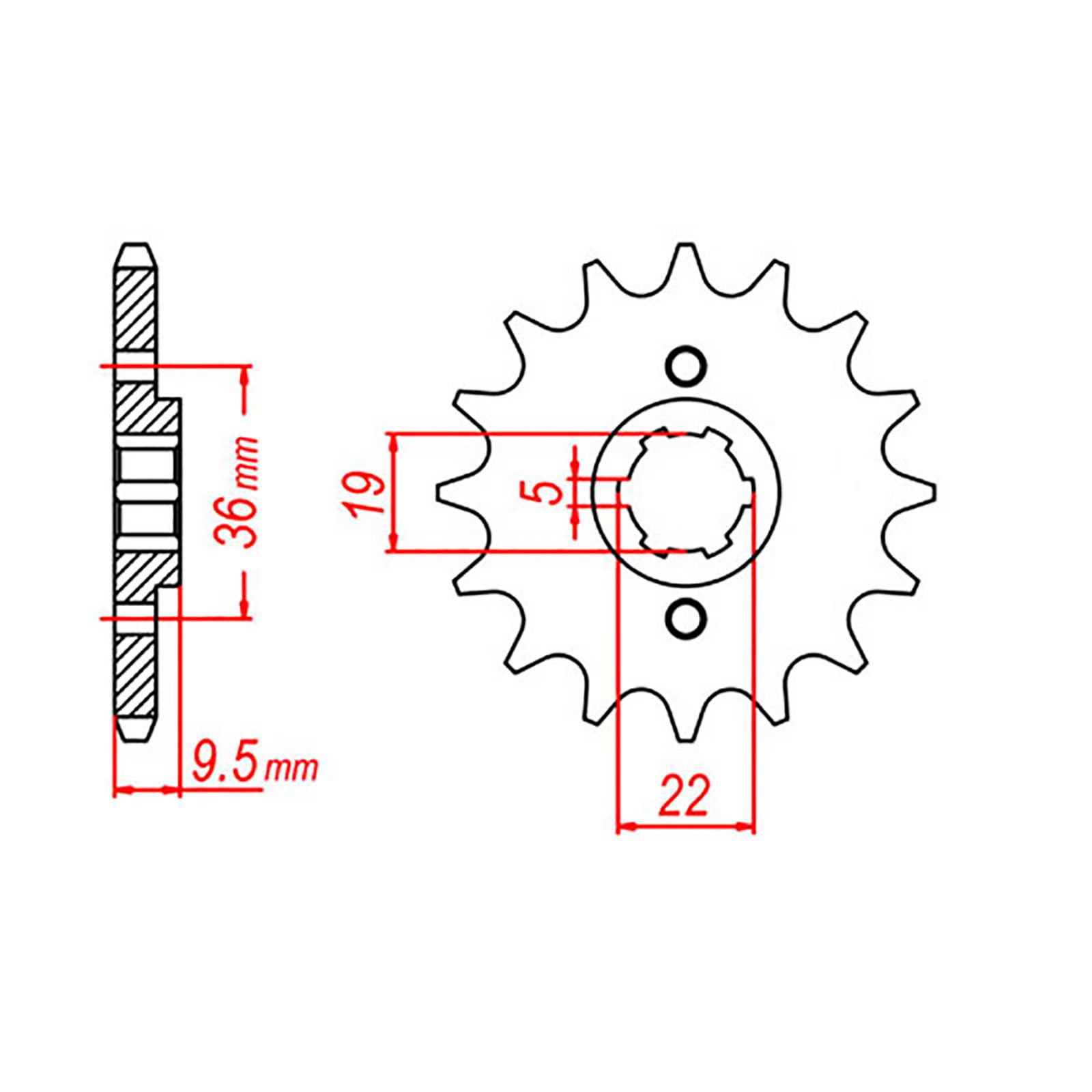 SPKT FRONT OE STEEL 337 13T #520