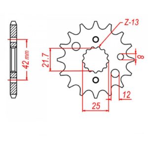 SPKT FRONT OE STEEL 519 was 513 566 13T #530