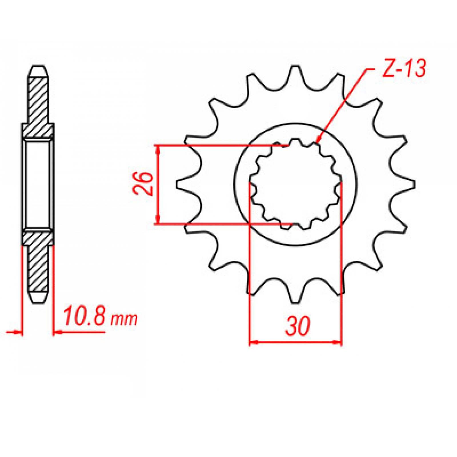 SPKT FRONT OE STEEL 579 17T #530