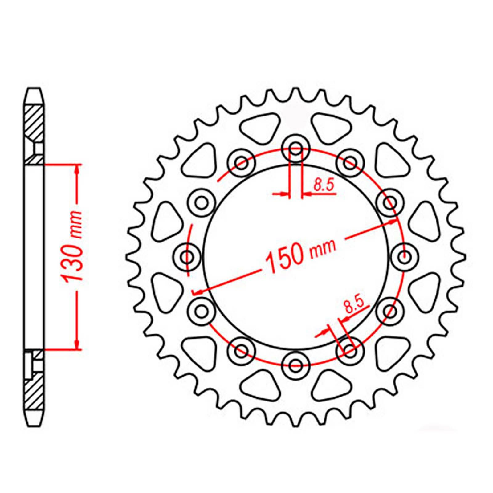 SPKT REAR OE STEEL 251 46T #520