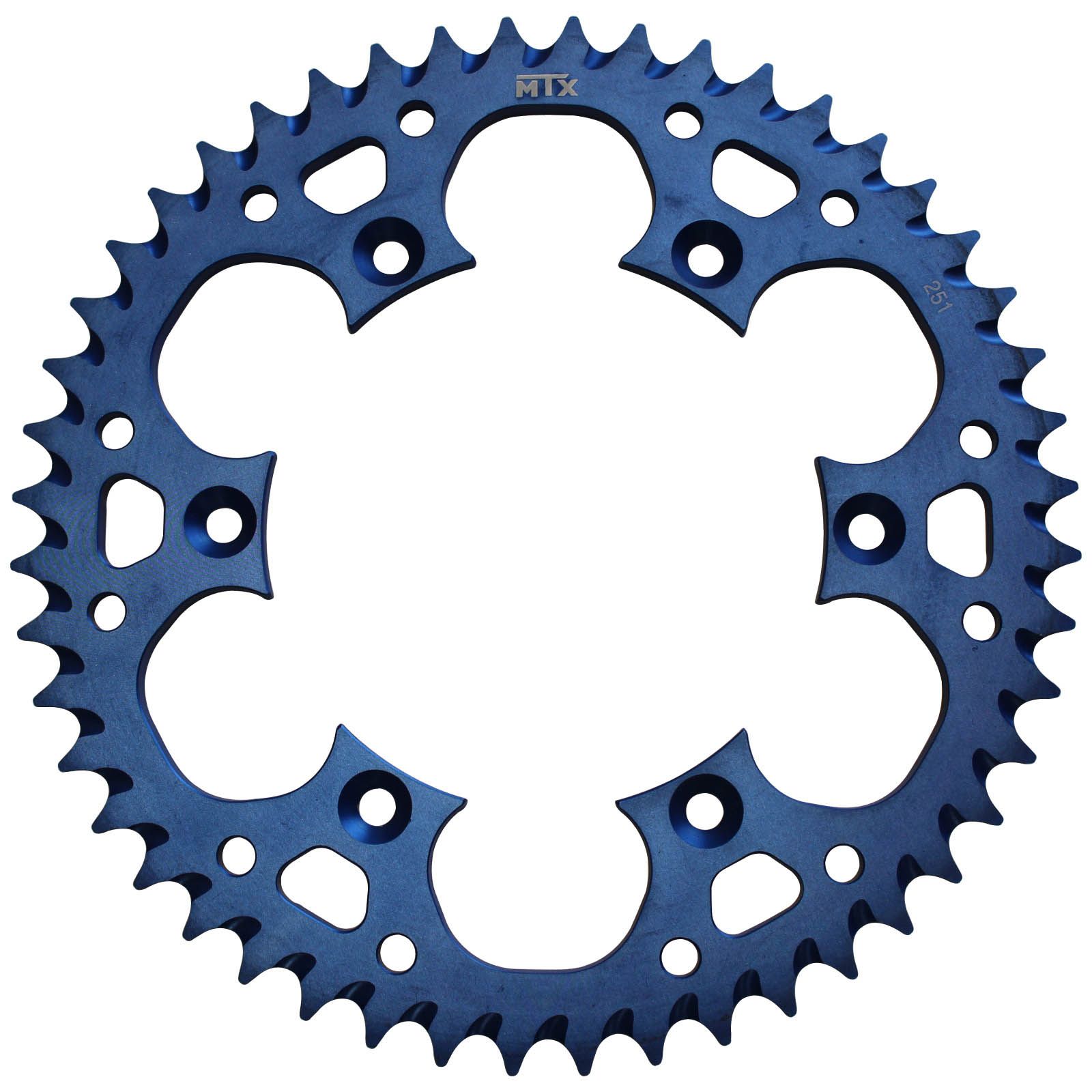SPKT REAR ALLOY MTX ZERO BLU 251 49T #520
