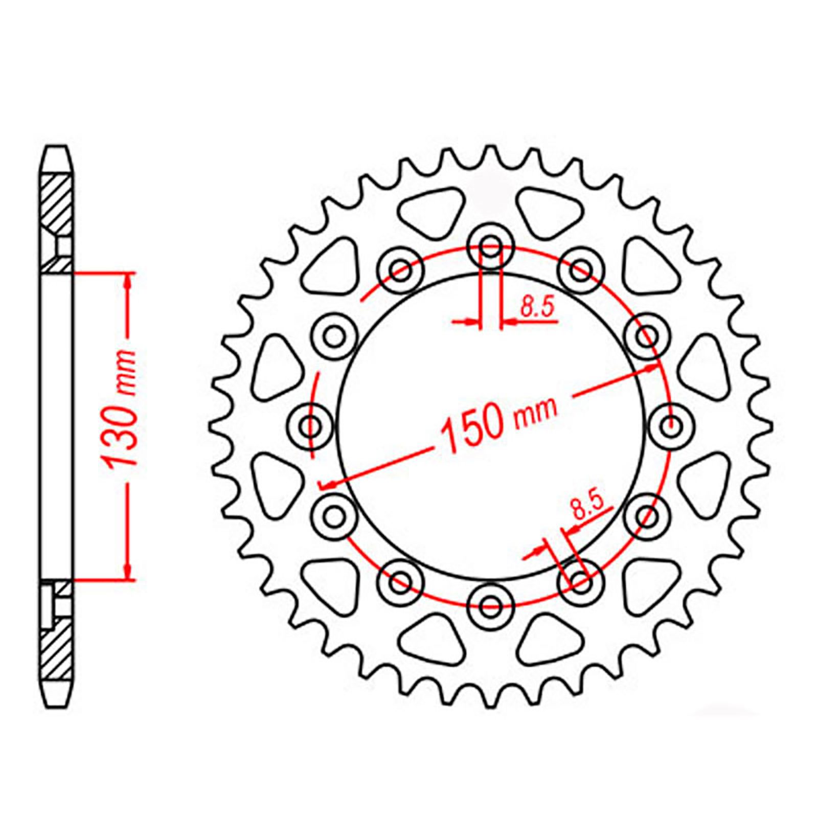SPKT REAR OE STEEL 245/2 47T #520