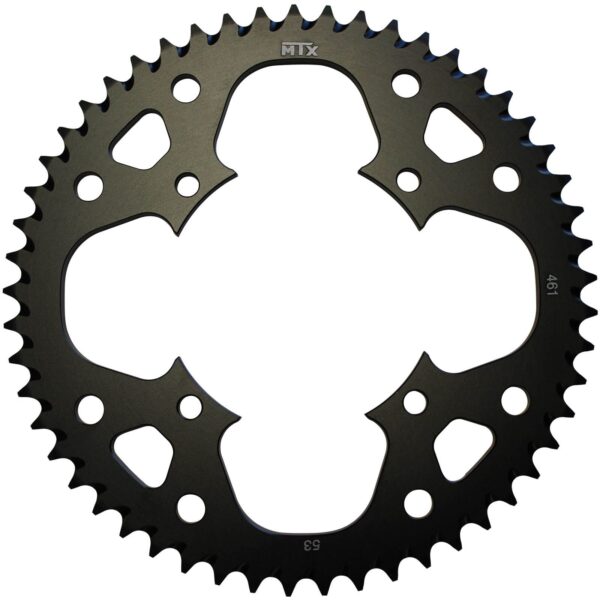 SPKT REAR ALLOY MTX ZERO BLK 461 53T #420