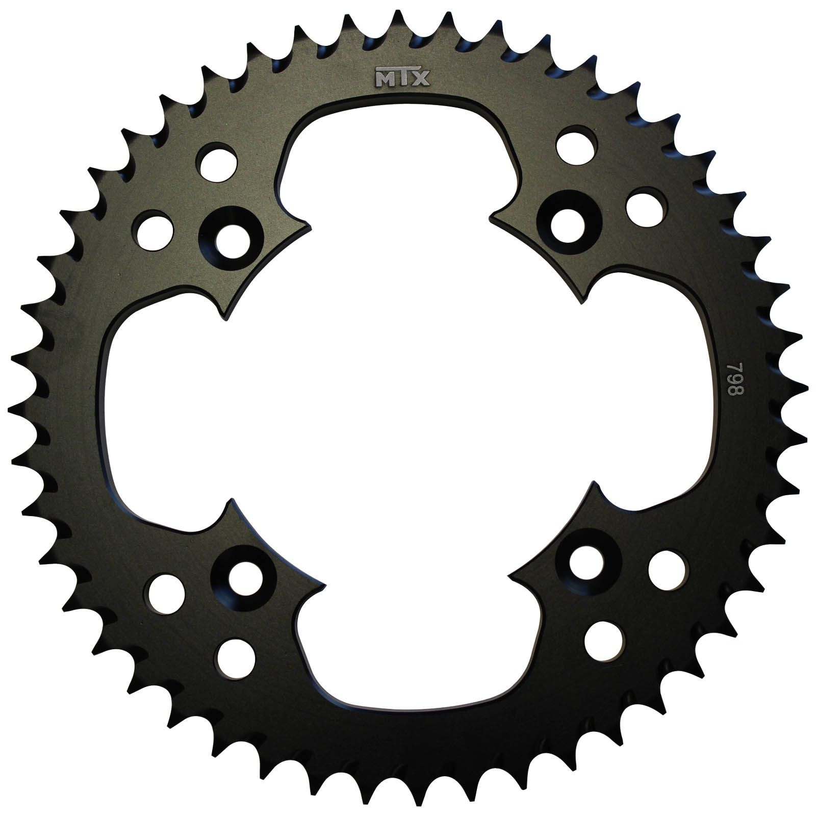 SPKT REAR ALLOY MTX ZERO BLK 798 52T #428