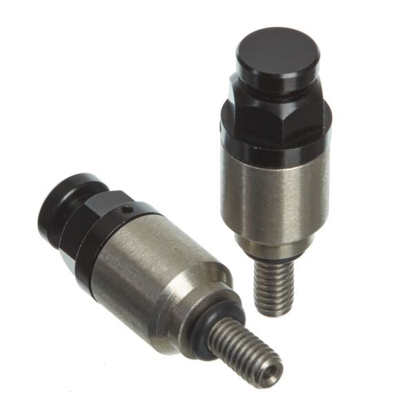 WHITES FORK BLEEDER VALVES - PAIR M4 x 0.7 BLK