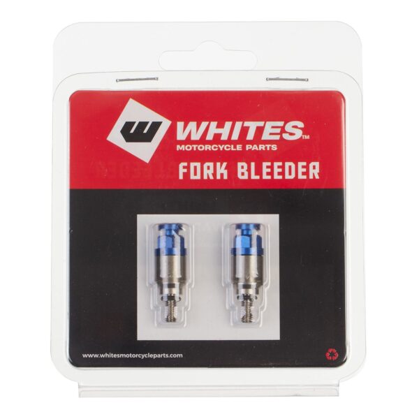 WHITES FORK BLEEDER VALVES - PAIR M4 x 0.7 BLU