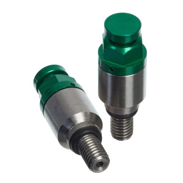 WHITES FORK BLEEDER VALVES - PAIR M5 x 0.8 GRN