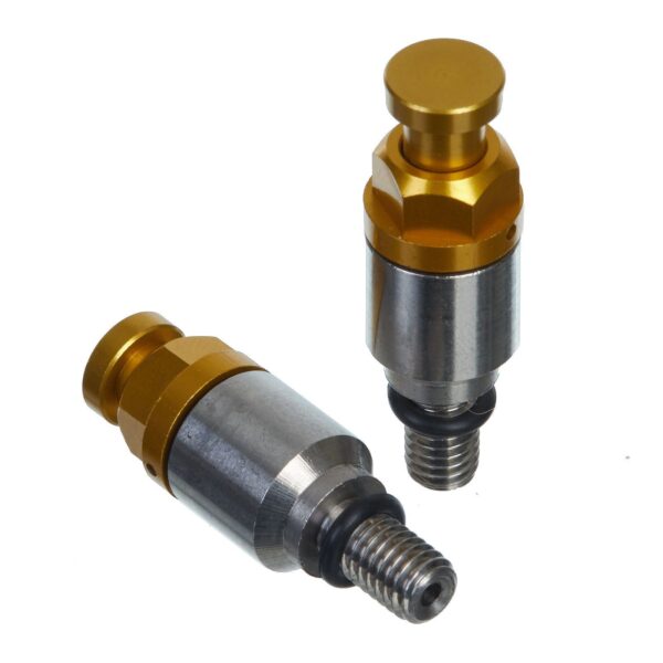 WHITES FORK BLEEDER VALVES - PAIR M5 x 0.8 GLD