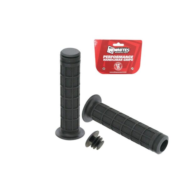 WHITES ATV FULL WAFFLE GRIP BLK 7/8