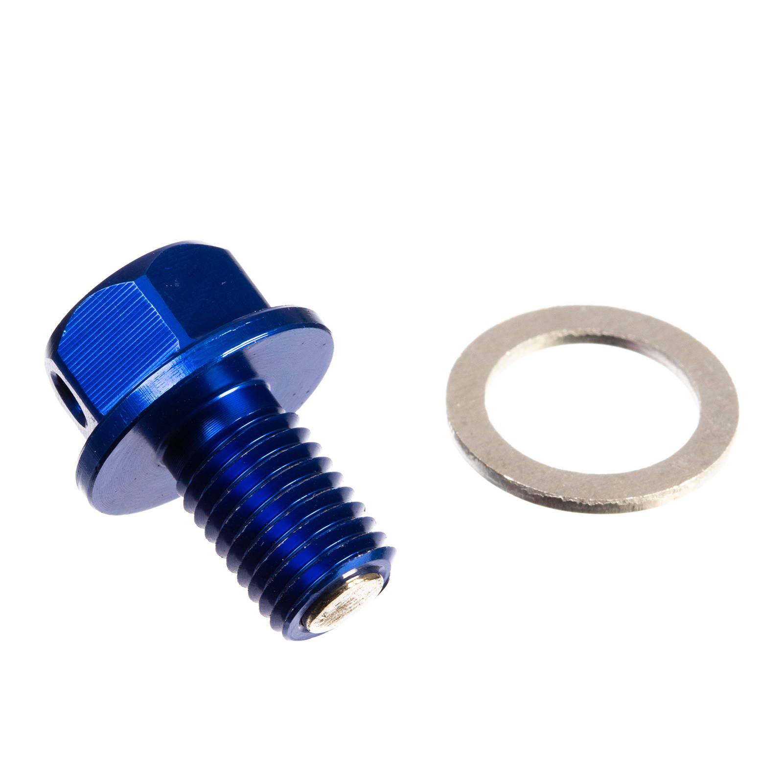 WHITES MAGNETIC SUMP PLUG BLU M10 x 15 - P1.5