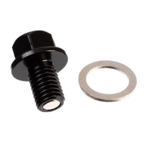 WHITES MAGNETIC SUMP PLUG BLK M10 x 15 - P1.5