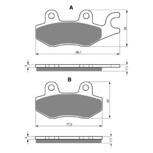 GOLDfren Brake Pads - K5 Off-Road Racing (GF009)