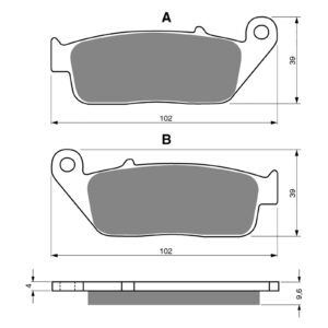 GOLDfren Brake Pads - S3 Sintered Sports (GF014)