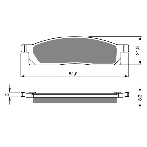 GOLDfren Brake Pads - K5 Off-Road Racing (GF034)