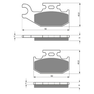 GOLDfren Brake Pads - K5 Off-Road Racing (GF205)