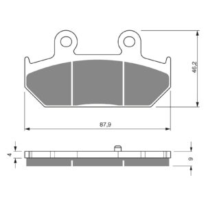 GOLDfren Brake Pads - S3 Sintered Sports (GF265)