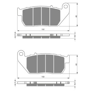 GOLDfren Brake Pads - S3 Sintered Sports (GF272)