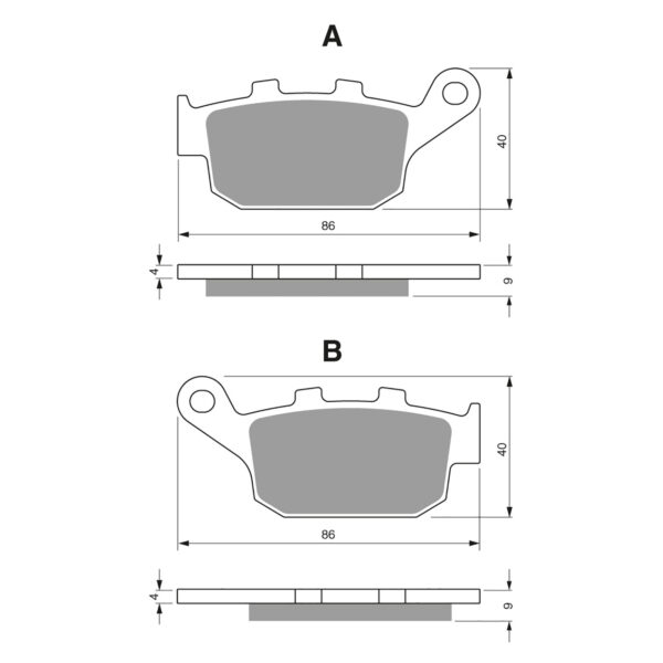 GOLDfren Brake Pads - S3 Sintered Sports (GF306)