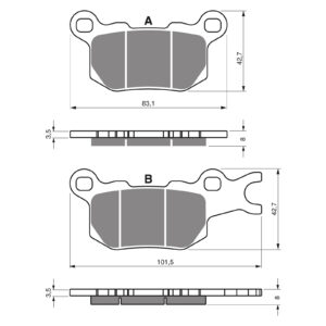 GOLDfren Brake Pads - K5 Off-Road Racing (GF377)