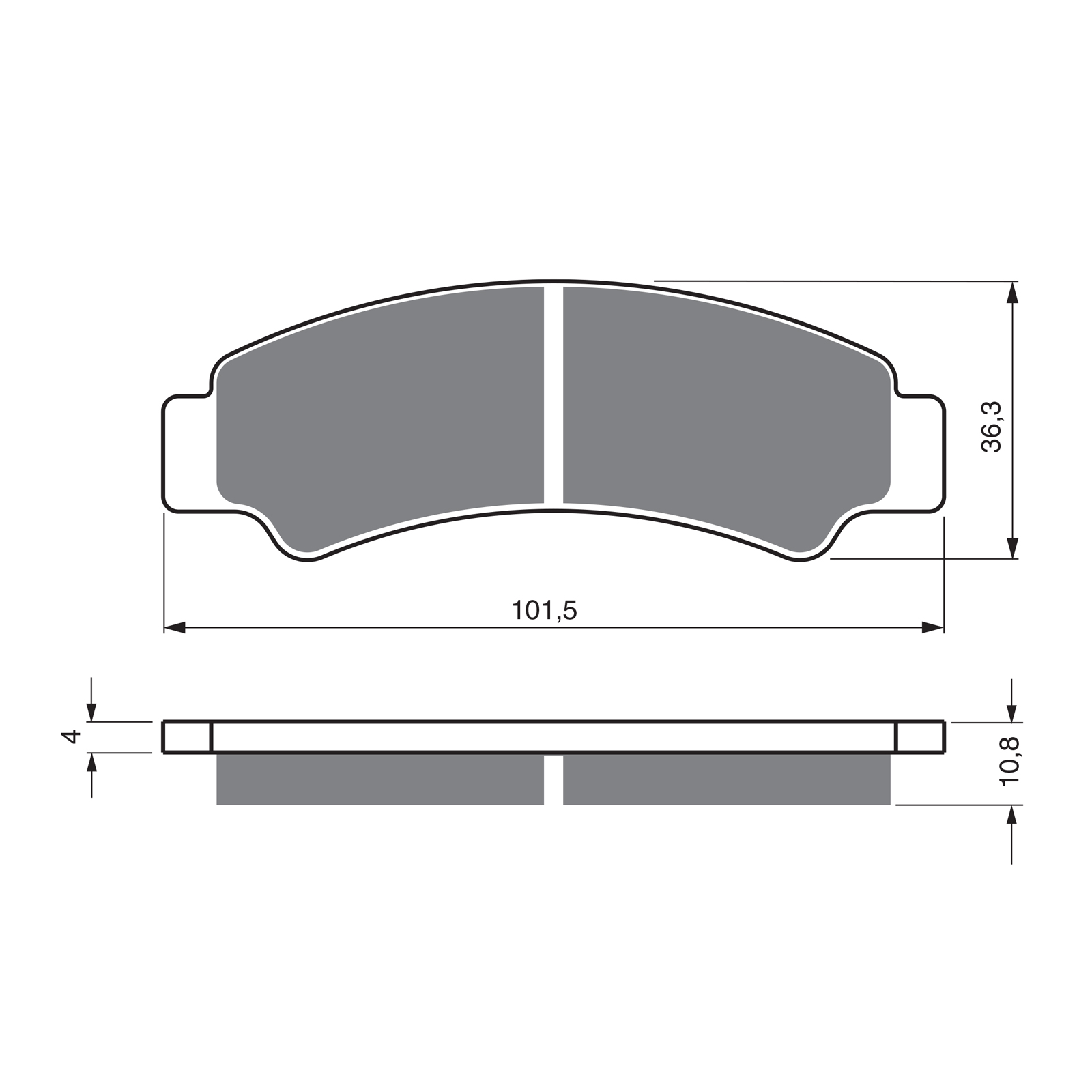 GOLDfren Brake Pads - K5 Off-Road Racing (GF389)