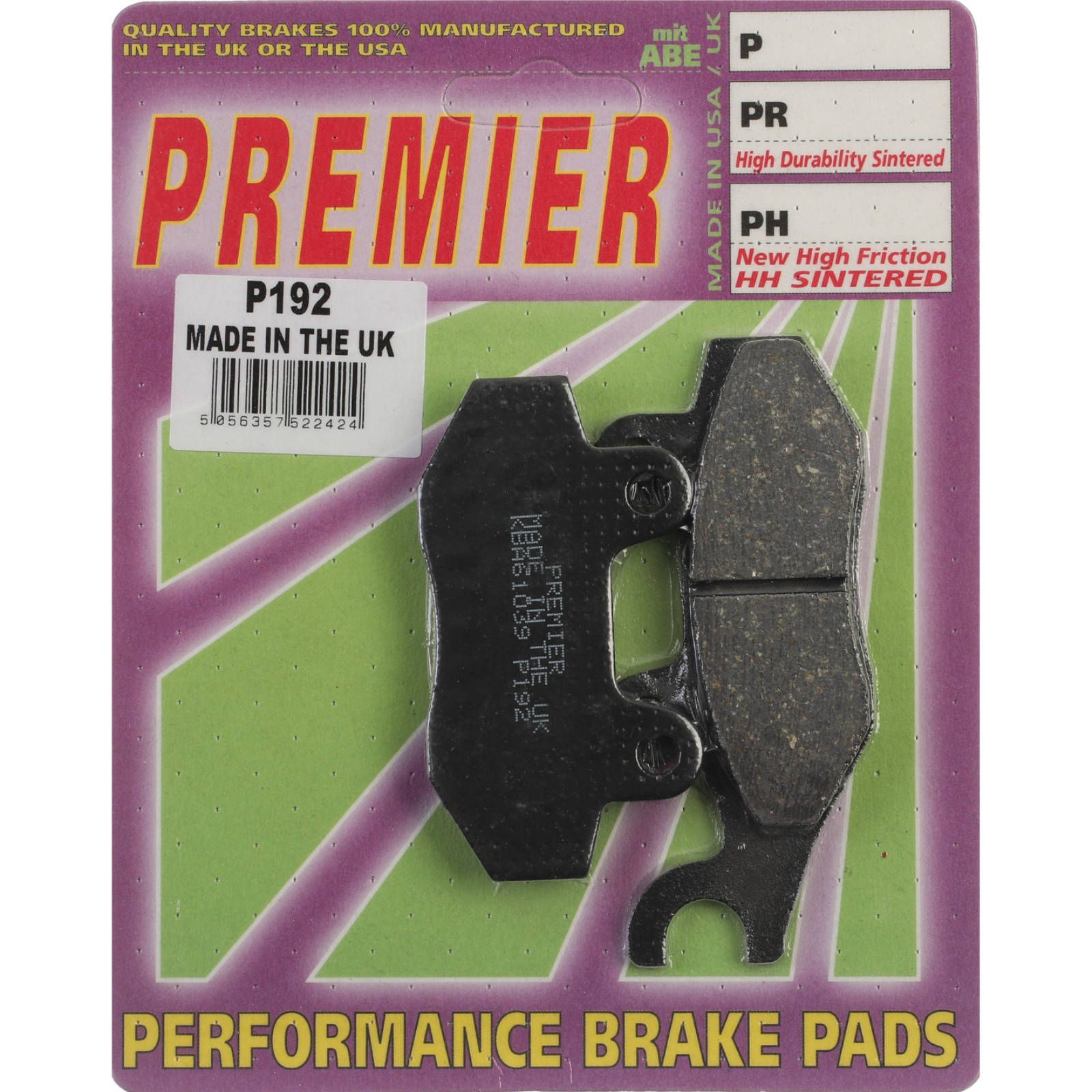 PREMIER BRAKE PADS P192