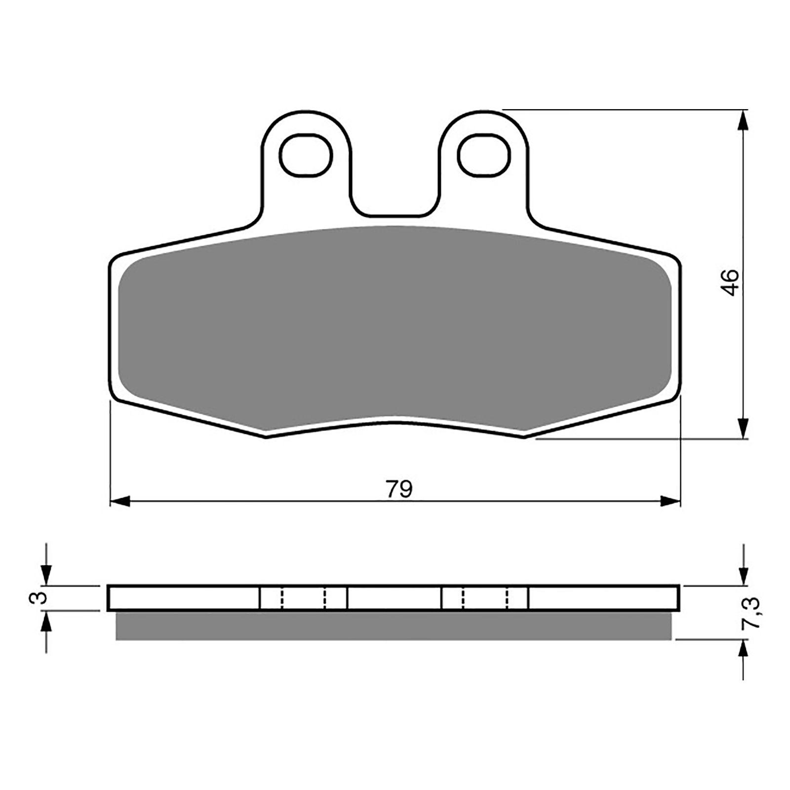 BRAKE PADS GOLDFREN SINTERED SPORTS GF010 - S3 ( PH241 )