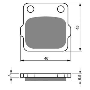 BRAKE PADS GOLDFREN OFFROAD RACING GF077 - K5 ( PR25 )