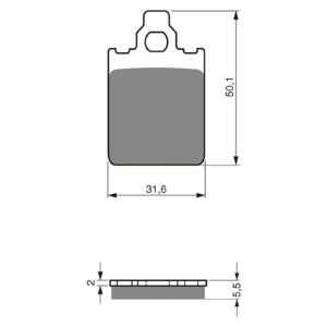 BRAKE PADS GOLDFREN SINTERED SPORTS GF118 - S3 ( PH176 )