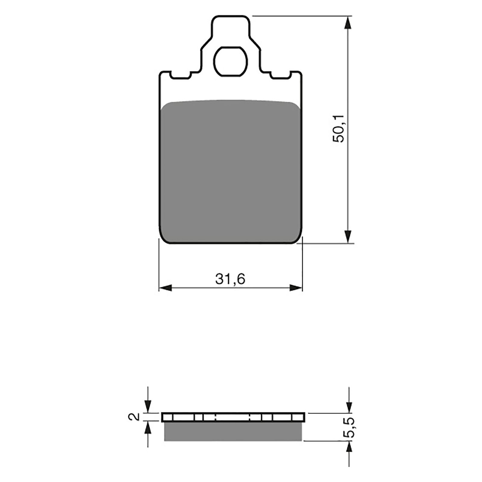 BRAKE PADS GOLDFREN SINTERED SPORTS GF118 - S3 ( PH176 )
