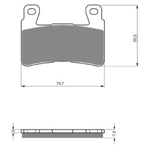 BRAKE PADS GOLDFREN SINTERED SPORTS GF134 - S3 ( PH273 )