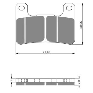 BRAKE PADS GOLDFREN RACE GF213 - GPR
