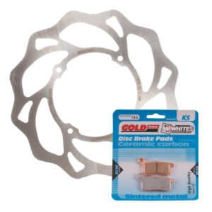 BRAKE DISC & PAD FRONT KIT - KTM 85 SX 04-11 - WAVE