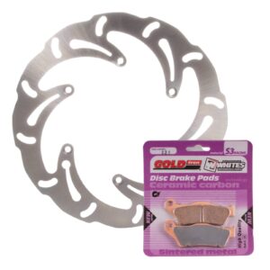 BRAKE DISC & PAD FRONT KIT - KTM 250 SX-F 05-06 - WAVE
