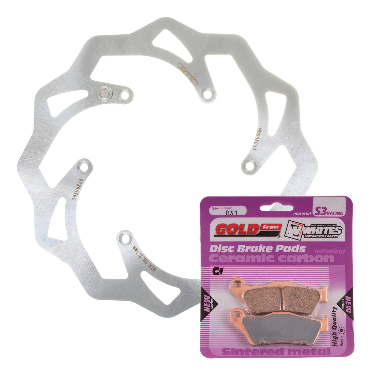 BRAKE DISC & PAD FRONT KIT - KTM 500 EXC 12-16 - WAVE