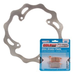 BRAKE DISC & PAD REAR KIT - KTM 85 SX 04-10 - WAVE