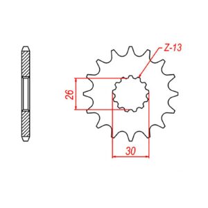 SPKT FRONT OE STEEL 1183 18T #525