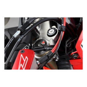 ZETA FF AIRVALVECAP SCREW KYB/SHOWA RED 2PCS
