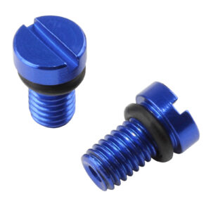 ZETA FF AIRVALVECAP SCREW KYB/SHOWA BLUE 2PCS