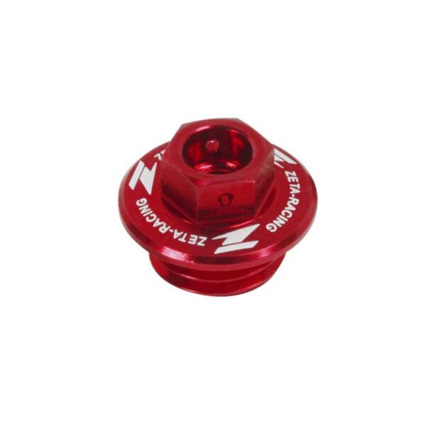 ZETA OIL FILLER PLUG HON CR/CRF YAM YZ/YZF/WRF, KAW KLX RED