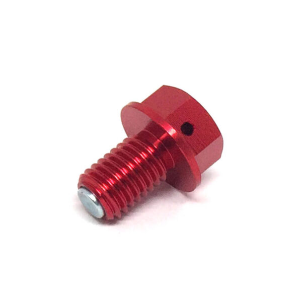 ZETA MAGNETIC DRAIN BOLT M10X15-P1.5 RED