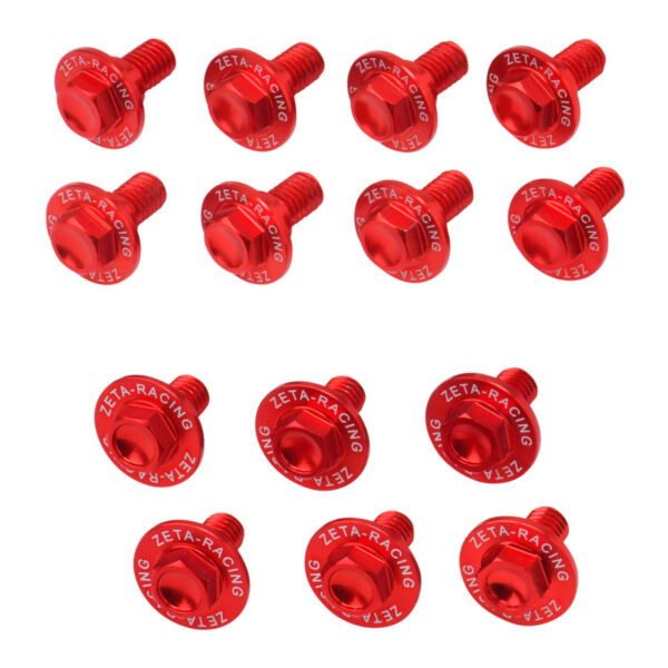 ZETA ALUMINUM BOLT SET PLASTICS KAW KX250X/450X '21- 21PCS R