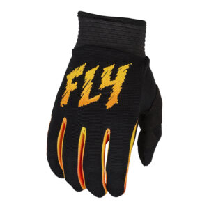 FLY Racing 2024 Youth F-16 Gloves - Black / / Orange Yellow