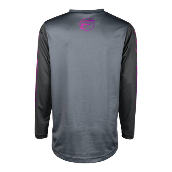 FLY Racing 2024 Youth F-16 Jersey - Grey / / Pink Charcoal